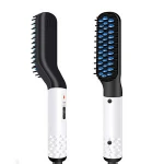 2020 latest men's electric ceramic beard hair straightening Brush Comb straightener