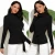 Import 2020 new soft knitted bottoming shirt high collar fashion top belt slim solid color casual hot sale Women&#x27;s poly cotton from China