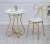 Import 2020 new style beautiful coffee table and chair set hotel negotiation Wrought iron table and chair set from China