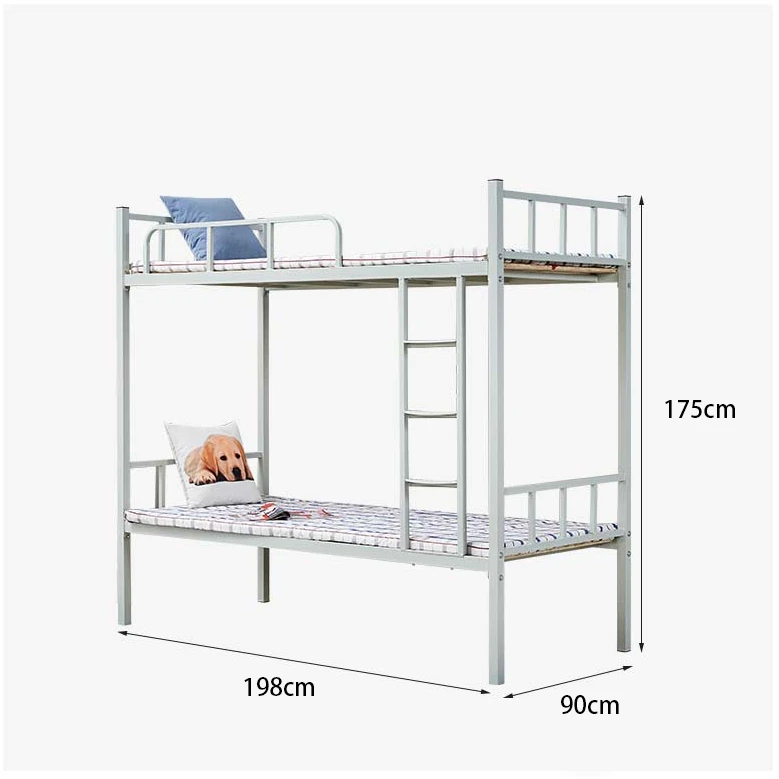 2020  special hot sale single metal bunk bed with wod board low price