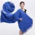 Import 2020 thick plain solid color pashmina scarf womens women men pure cashmere scarf from China