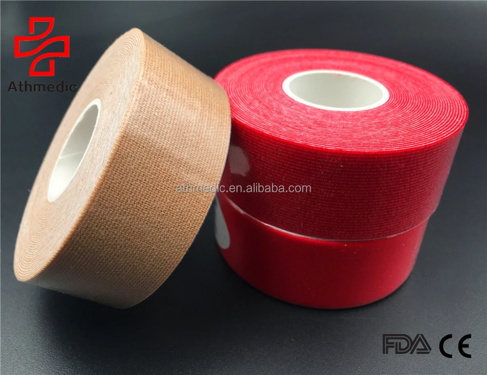 2021 Athmedic synthetic kinesiology therapy sport physio muscle finger bowling 2.5cm kinesiology tape