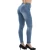Import 2021 Custom Wholesale Mom Jeans Womens High Waist Slim Pencil Pants Jeans Ripped Jeans from China