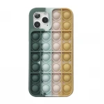 2021 Fidget Toy Push Pops It Push Bubble Phone Cases Shockproof Silicone Mobile Cell Phone Case Cover for iPhone 12 11 Pro Max