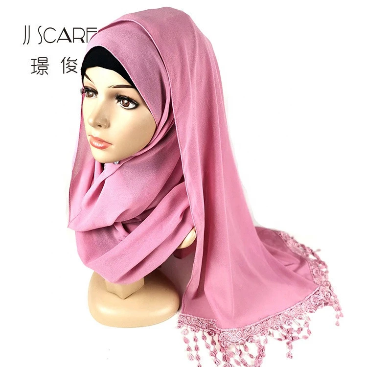 2021 latest product the best chiffon islamic clothing chiffon women pakistani scarf hijab