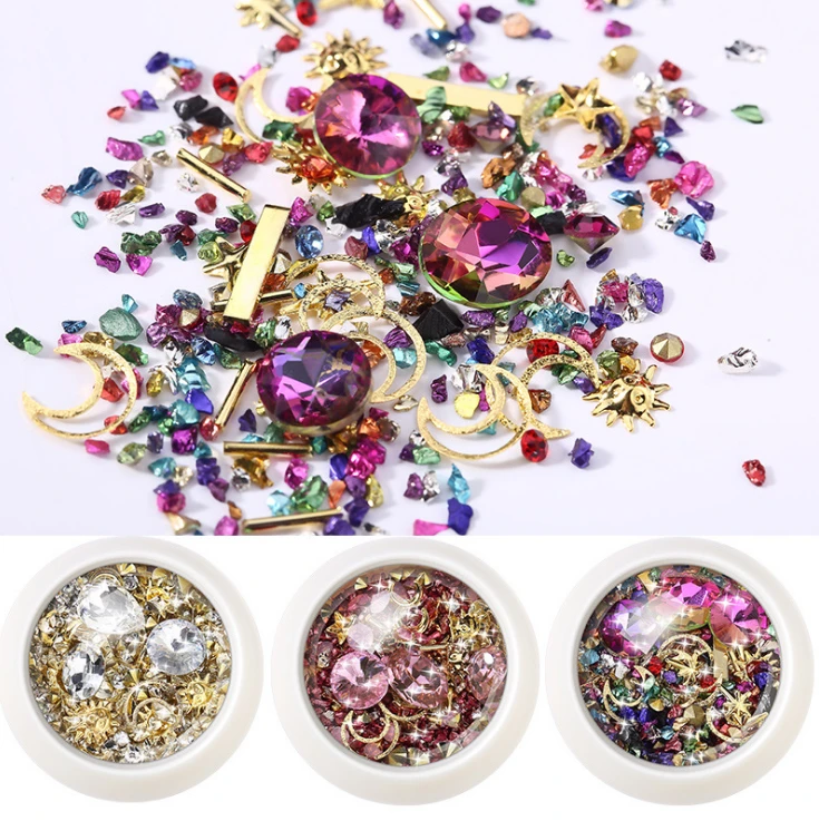 2021 new arrivals Mixed Nail Art Rhinestones Diamonds Crystals Beads for 3D Nails Art Decoration Nail Art Supplies
