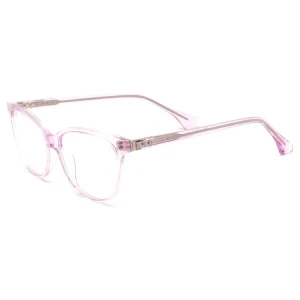 2021 Pin decoration shieldtox Acetate eye glasses frames hot selling transparent color options with special hinge temples