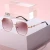 Import 2024 Latest Design Shades Sunglasses Female Fashion Retro Sun Glasses Luxury Square Metal Trendy Sunglasses For Women from China