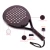 Import 2024 New Popular Beach Paddle Custom Logo Black tennis Ball Carbon Fiber Surface Outdoor Tennis Paddle from China