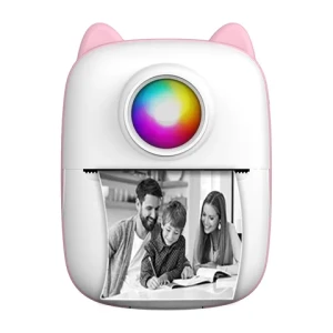 2024Hot sale cheap small pocket handheld kids education wireless BT mobile phone photo portable mini label printer