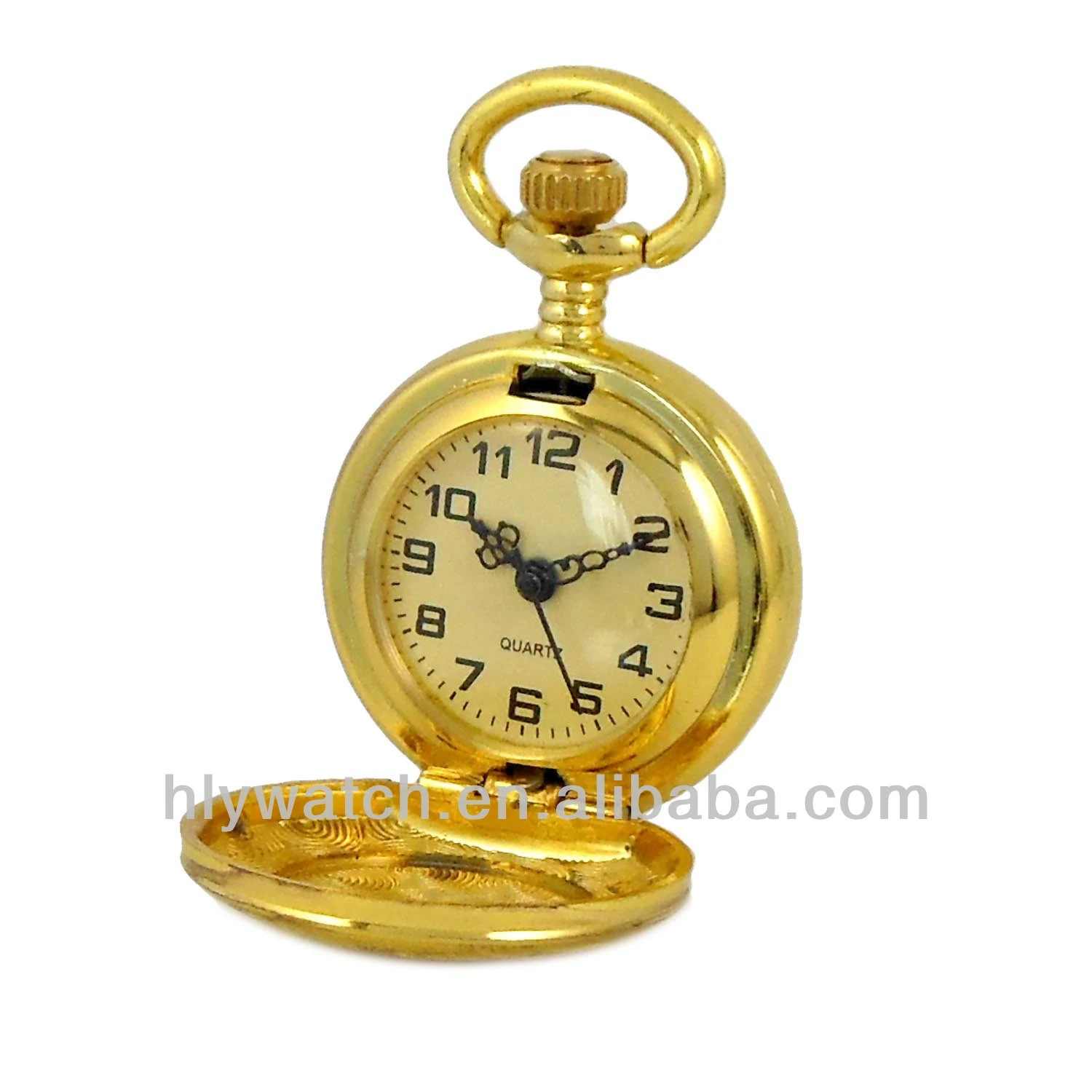 22k gold watch Japan movt quartz gold pocket watch