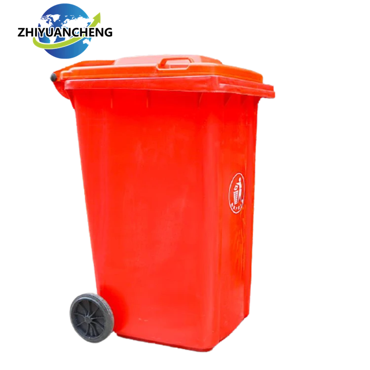 240L dustbin plastic sale price garbage containers plastic waste bin with wheels oem