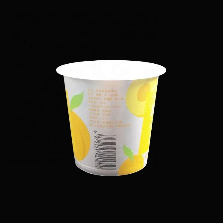 240ml 8oz Ice Cream Cups Disposable Yogurt Container PP Material IML Printing