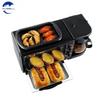 3 in 1 breakfast maker Fried egg coffee maker toast bread multifunctional home breakfast machine