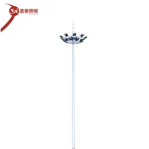30 meters height square high mast light poles for flood light foundation high