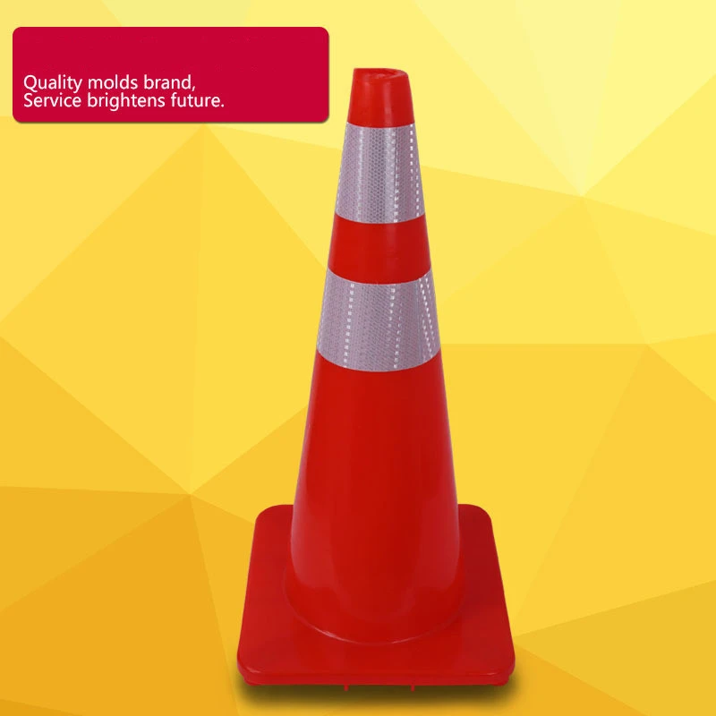 30cmpvc road cone 70cm rubber PVC plastic reflective cone bucket ice cream cone barrier