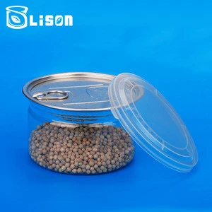 310ml Plastic PET Easy Open Sealable Can With Aluminum EOE For Candy & Snack