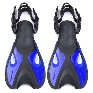 37-45 lightweight TPR PP blade adjustable strap open heel general purpose diving fins swim snorkeling flipper shoes for Adults
