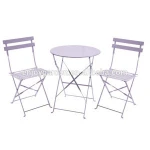 3pcs metal folding garden furniture bistro set