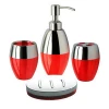 4 Pieces Bathroom Products - Lotion Dispenser & Soap Dispenser & Toothbrush & Soap Dish