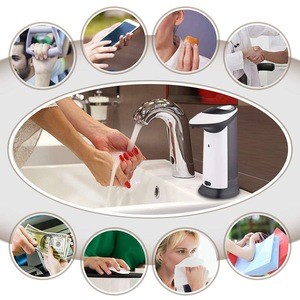 400Ml Automatic Liquid Soap Dispenser Smart Sensor Touchless ABS Electroplated Sanitizer Dispensador for Hotel Kitchen Bathroom