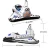 Import 43 Inches Long  PVC Space Explorer Child Inflatable Space Shuttle Toy from China