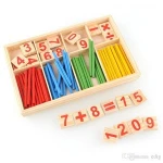 52 Counting Stick Wooden Mathematics Material Educational Toy for Kid Child