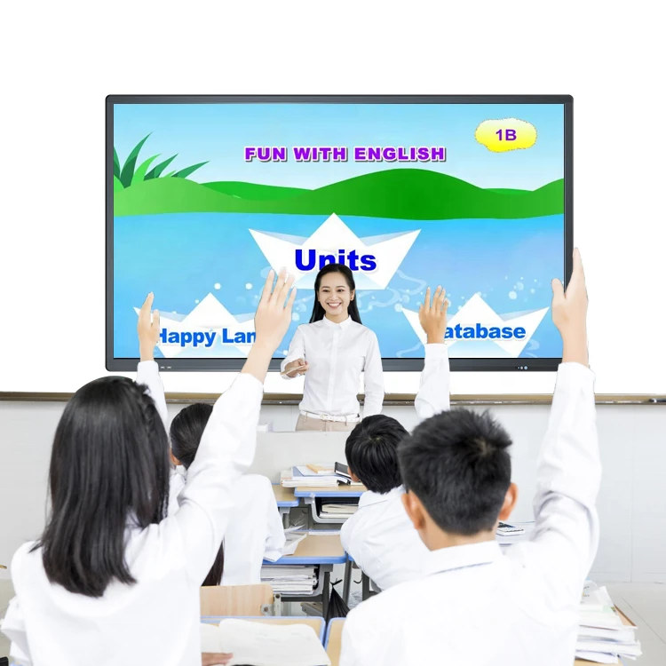 55&quot; Multi Touch Digital Interactive Display Panel No Projector Whiteboard Smart Education Solution
