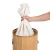 Import 57L Laundry basket bag bamboo folding cloth 36 x 63cm natural with lid & cotton bag from China