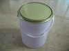 5L gallon round metal chemical paint tin pail with lid and handle tight head 42mm opening