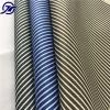 600D stripe linen oxford fabric with foam PVC coating for laptop bag