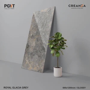 600x1200mm grey porcelian floor tiles with full polish finish marble look hot selling product in europe