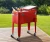Import 60QT metal cooler cart ,Beverage Cooler Push Cart with Wheels from China