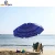 6.5 Ft Outdoor Big Beach Umbrella Sun Shelter with Tilt Air Vent and Carry Bag UPF 50+ Navy Blue