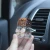 Import 6ml Clear Butterfly Car air freshener hanging vent clip Dual use perfume glass bottle car fragrance empty bottle from China