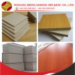 6mm 9mm 12mm18mm 2 sides melamined MDF LDF HDF board price