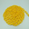 6mm plastic warning  chain  for roadway safety yellow in stock