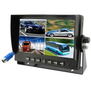 7 Inch TFT LCD Digital Reversing Car Stand Alone Quad Rear view AHD Split Monitor for Heavy Truck