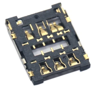 7 Pin 1.4H 4FF Internal Welding SMT SMD Type Slot Socket Adapt Nano Sim Card Connector