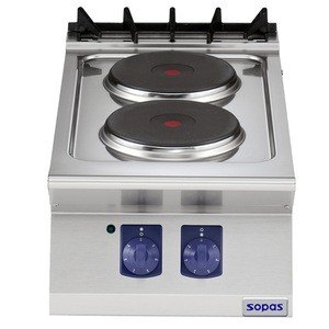 700 series Stainless Steel Commercial Hot Plate (2 round hot plate)