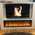 Import 79&quot; wall insert electric fire remote control black color Linear wall mounted electric fireplace from China
