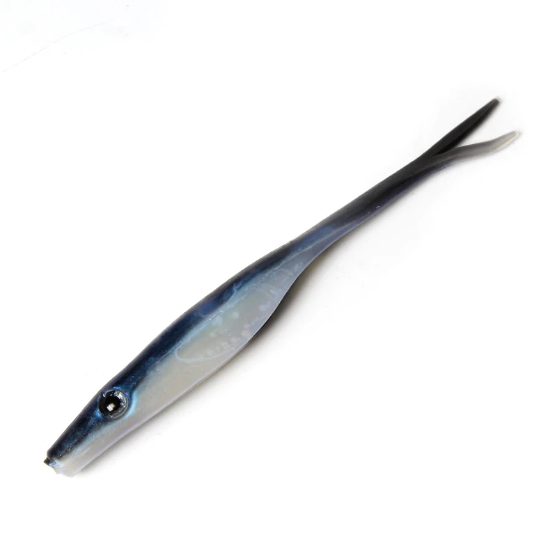 7g12cm artificial bait soft plastic lure split tail fish