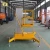 Import 7LSJLI Shandong SevenLift 10m aerial manual mobile hydraulic electric light one man lifter from China