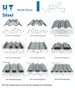 915 Floor Metal Decking Sheet Galvanized Corrugated Steel Deck for Steel Structure Building