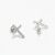 Import 925 Sterling Silver With Cubic zirconia sparkling cross crucifix stud earring women earrings jewelry gift from China