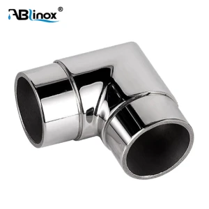 Ablinox 90 degree corner Round tube connector 2 Way elbow Connector 90 degree elbow connector round tube joint