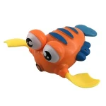 ABS plastic baby marine animal swimming frog cute lobster bath wind up swimming toy from China