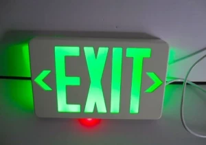 Abs Safety red free shipping  exit sign and lights emergency lamp