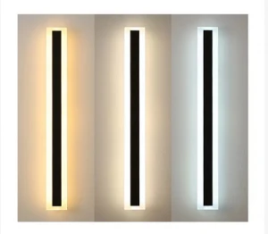 Acrylic Long Strip Modern LED Wall Lights Outdoor Decoration Rectangle LED Wall Lamp