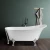 Import Aifol new product  59 Inch Four Claw foot oval freestanding acrylic bathtub indoor bathroom bath tubs from China